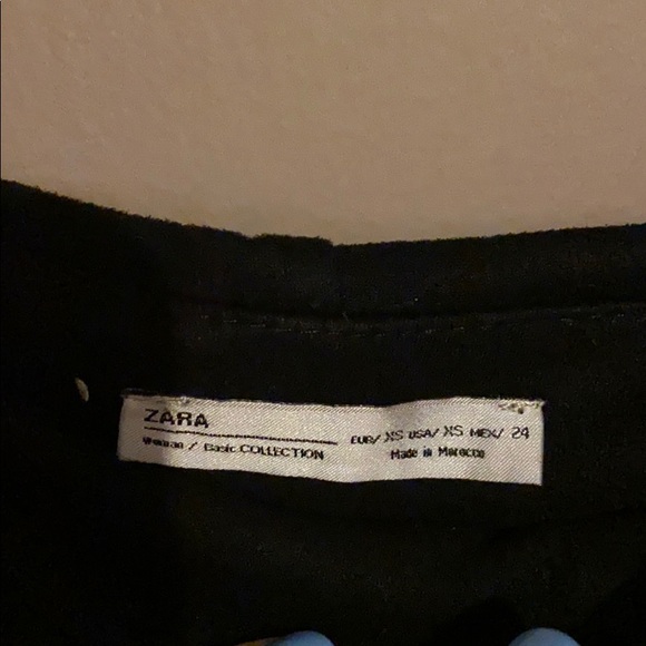 Zara Mini Black Suede Skort - Picture 3 of 3